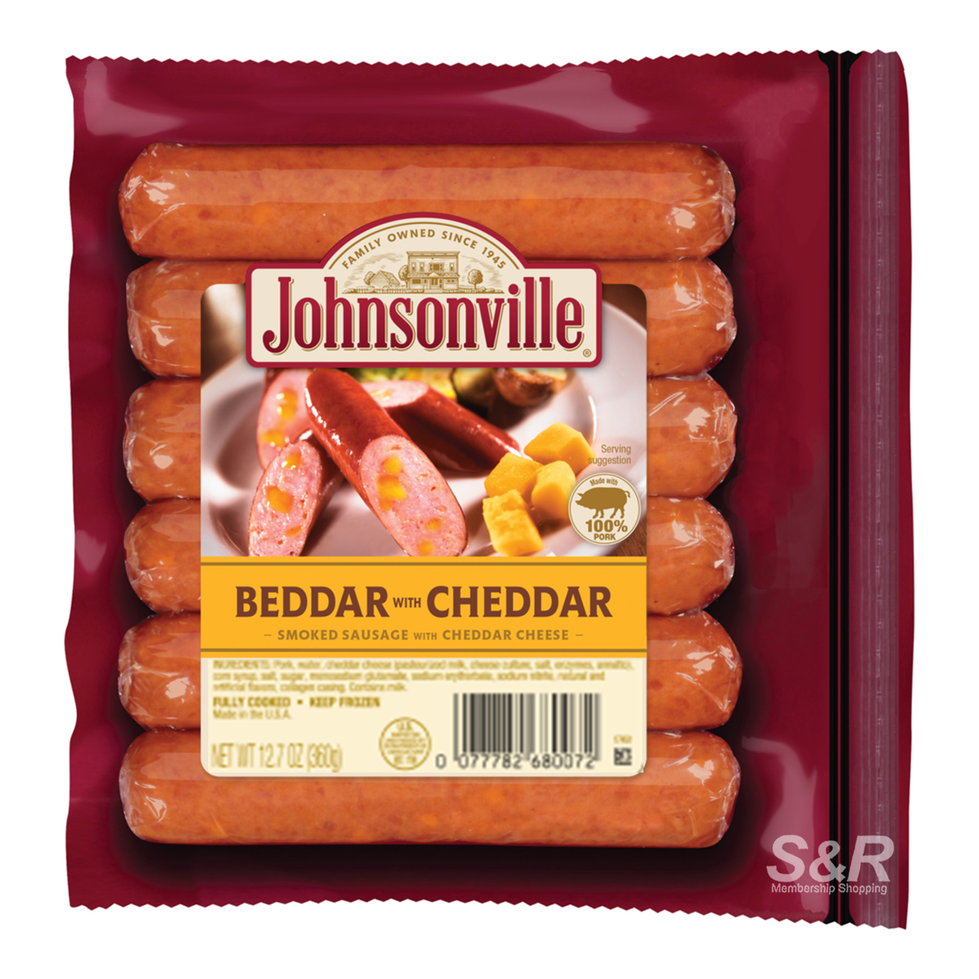 Johnsonville Beddar with Cheddar Smoked Sausage 360g